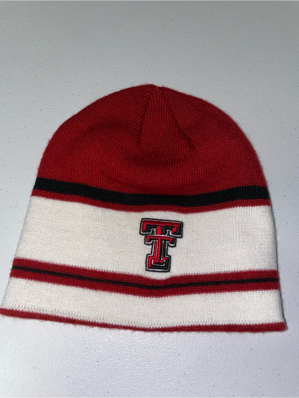 Texas Tech Red Raiders Red/White Adult Beanie/Skull